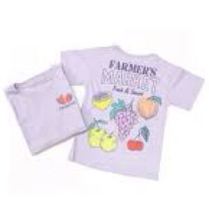 Wonder Nation Girls Farmers Market Graphic Tee